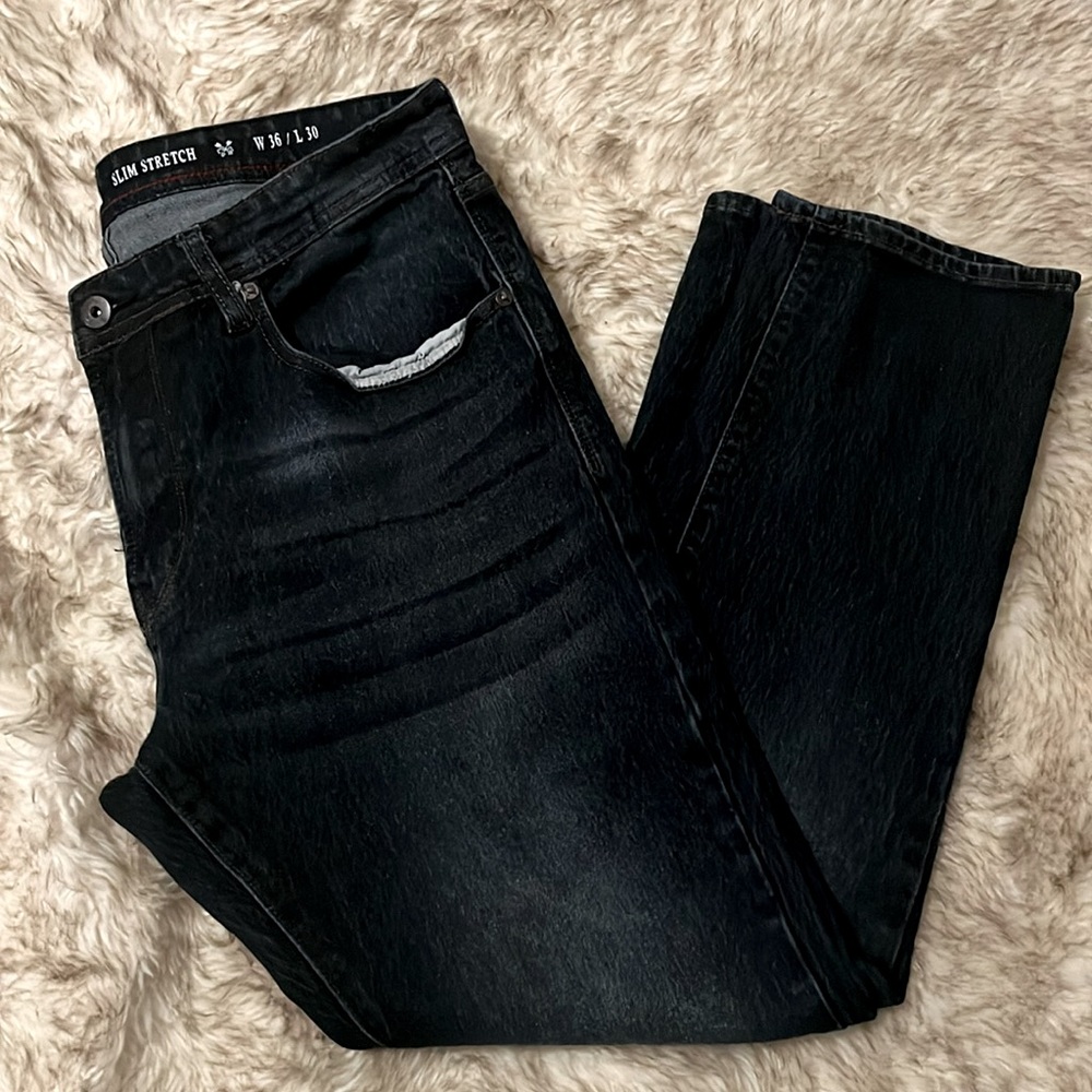 MBX Slim Stretch Man’s Blue Jeans